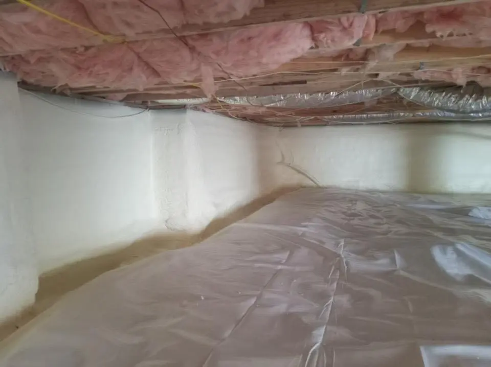 Crawl space encapsulation with closed-cell spray foam for Flat Roof Repair in Palmetto
